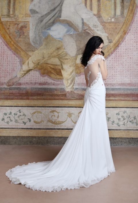 Abito drappeggiato da sposa