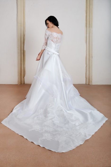 Abito sposa in mikado