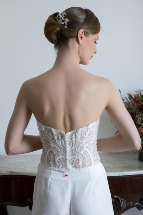 top e pantalone per sposa