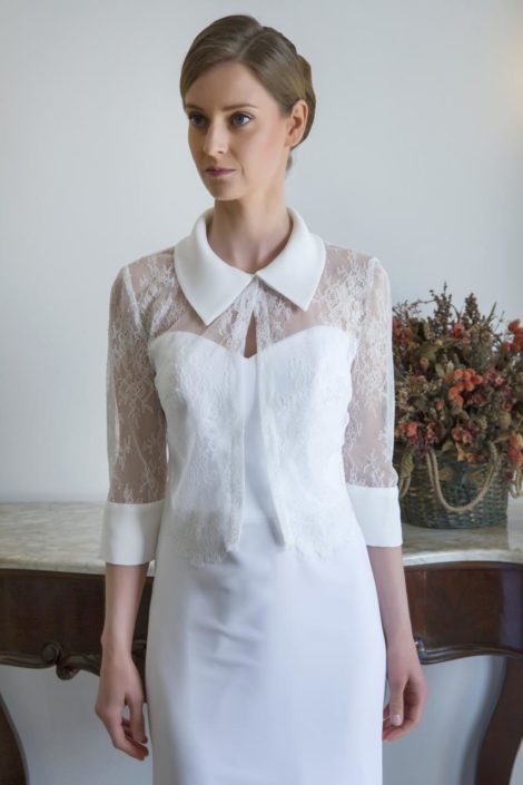 camicia per sposa di pizzo chantilly