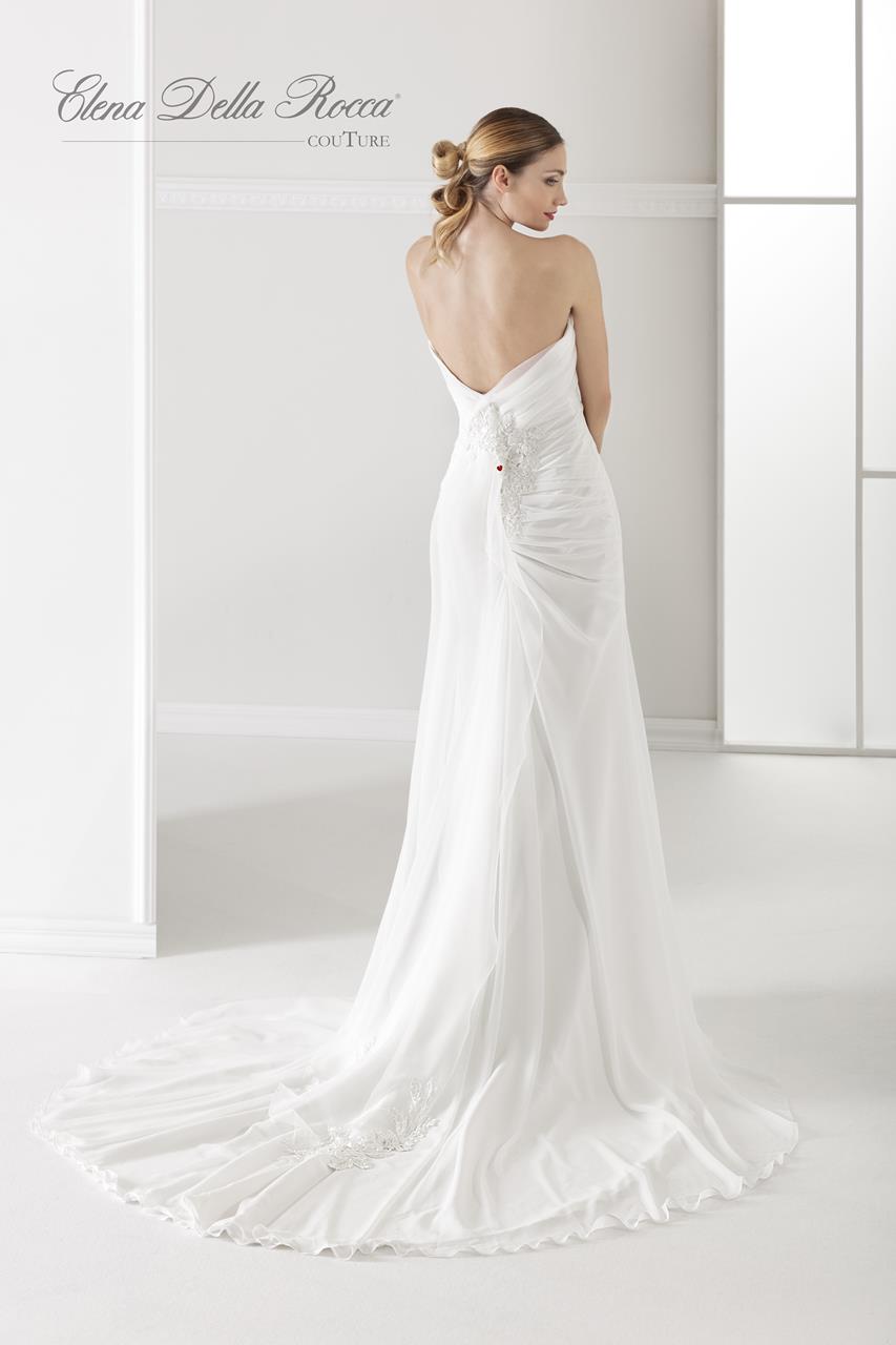 abito drappeggiato da sposa